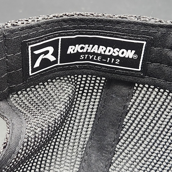 New Richardson Style -112 Black Adjustable Snapback Ghost Cap - Picture 8 of 13